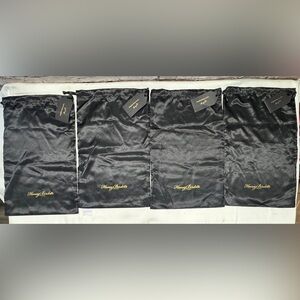 HONEY BIRDETTE BLACK DRAW STRING LINGERIE DUST BAGS POUCH TRAVEL STORAGE 4